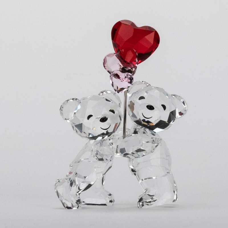 Swarovski Crystal Kris Bear Heart Balloons Togetherness