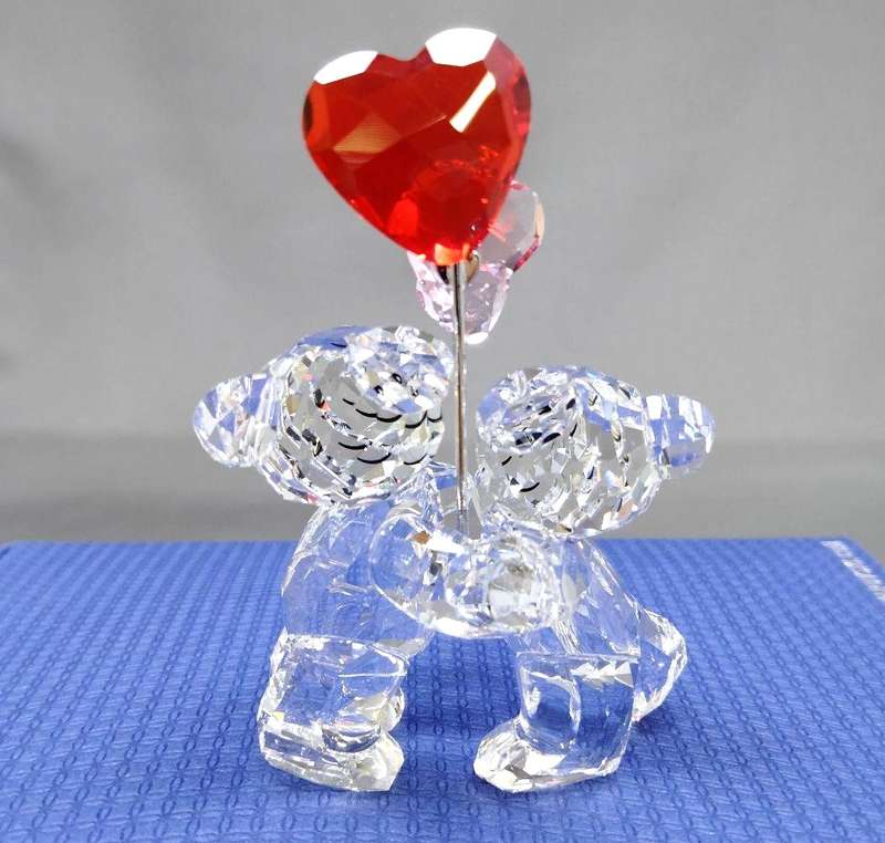 Swarovski Crystal Kris Bear Heart Balloons Togetherness