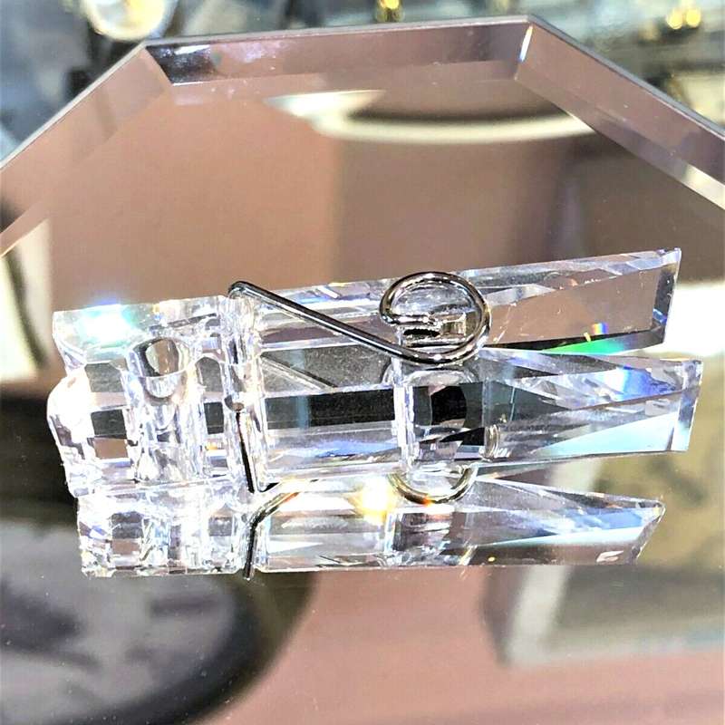 SwarovskiI Crystal Memories Clothes Peg Paper Clip My Little Helpers