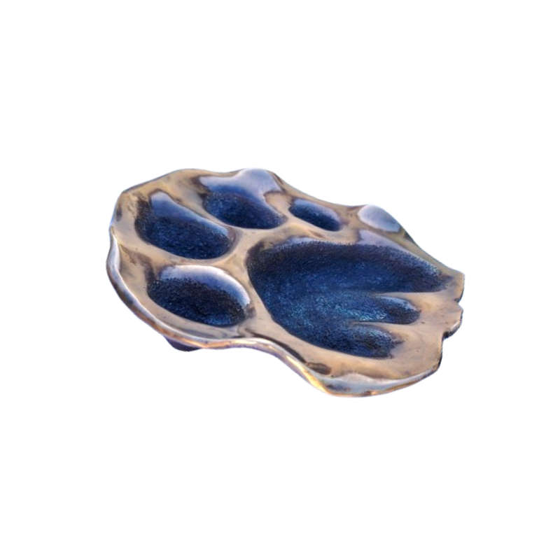 Simba Bronze Paw Print by Denis Mathews Kenya