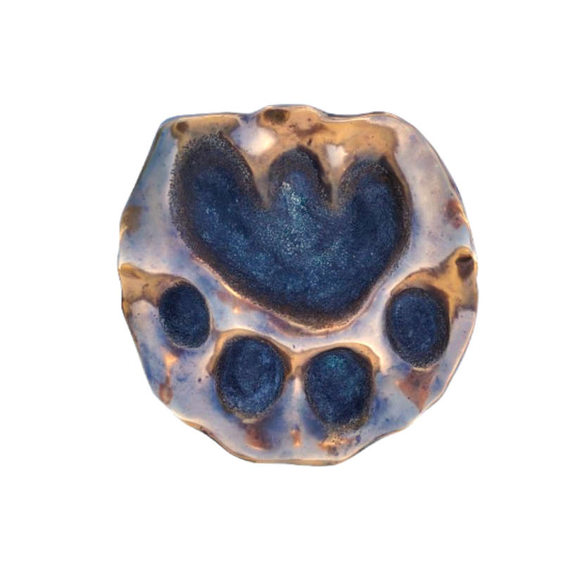 Simba Bronze Paw Print by Denis Mathews Kenya
