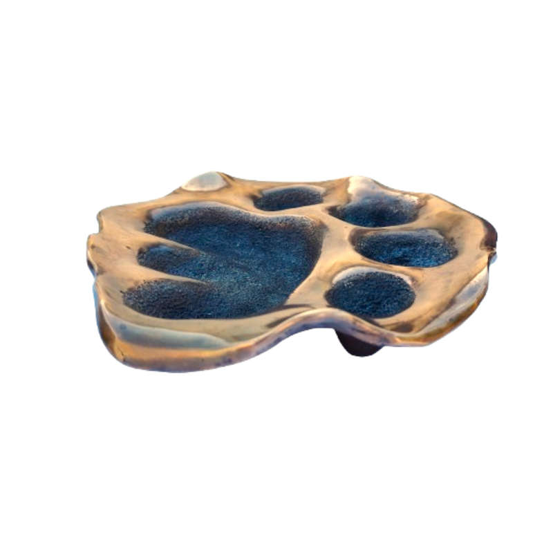 Simba Bronze Paw Print by Denis Mathews Kenya