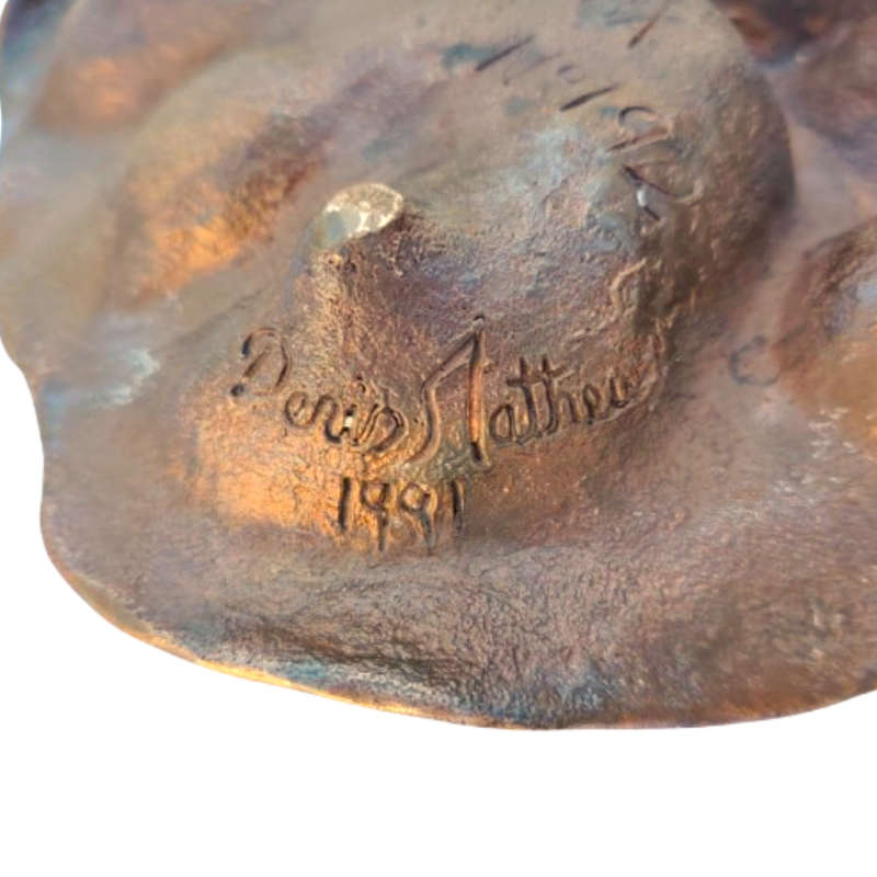 Simba Bronze Paw Print by Denis Mathews Kenya