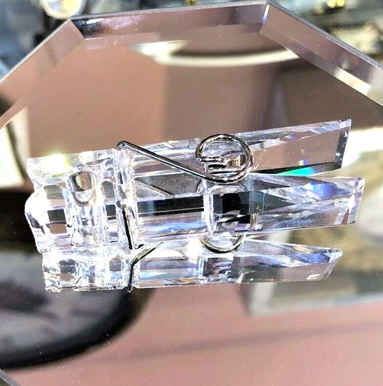 SwarovskiI Crystal Memories Clothes Peg Paper Clip My Little Helpers