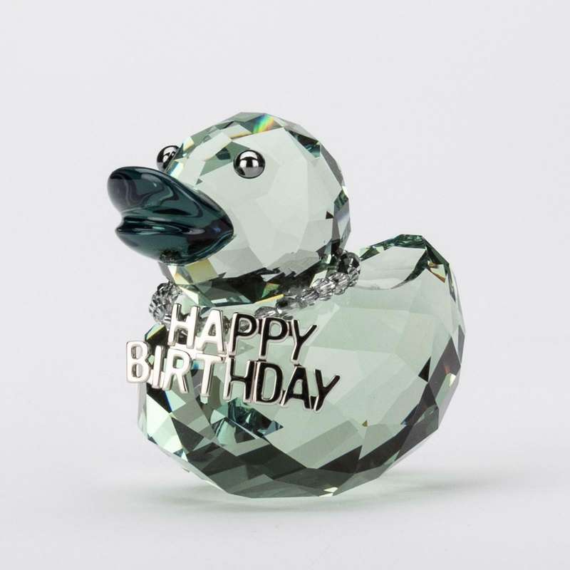 Swarovski Crystal Lovlot Happy Birthday Duck