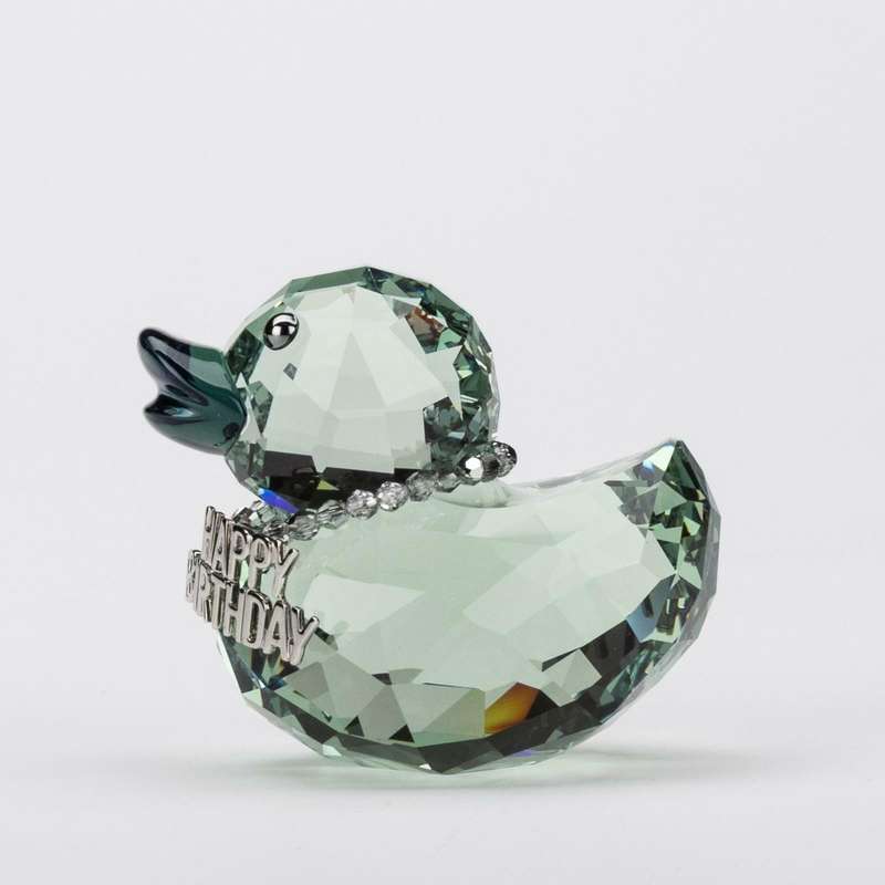 Swarovski Crystal Lovlot Happy Birthday Duck