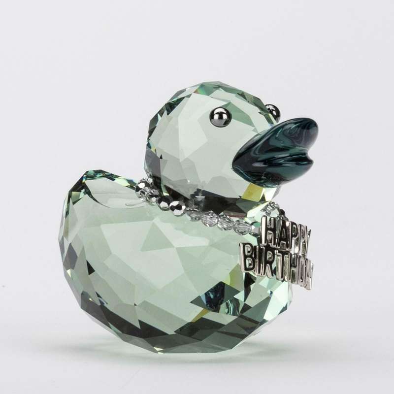 Swarovski Crystal Lovlot Happy Birthday Duck