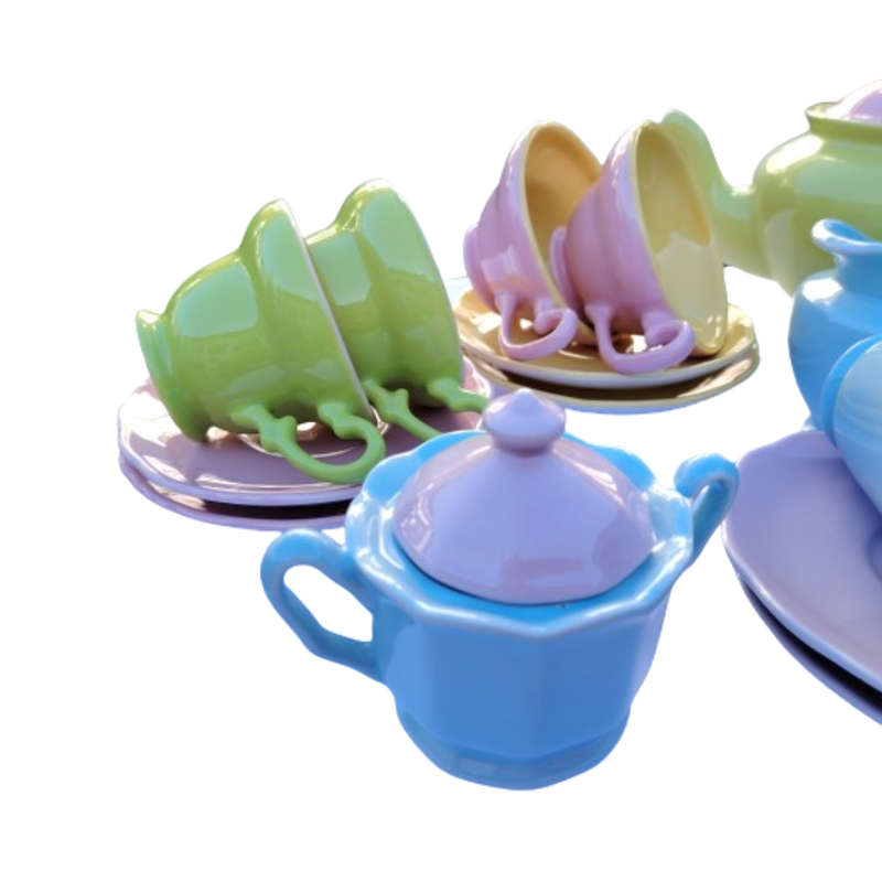 Colorful and charming Alice's Wonderland tea set
