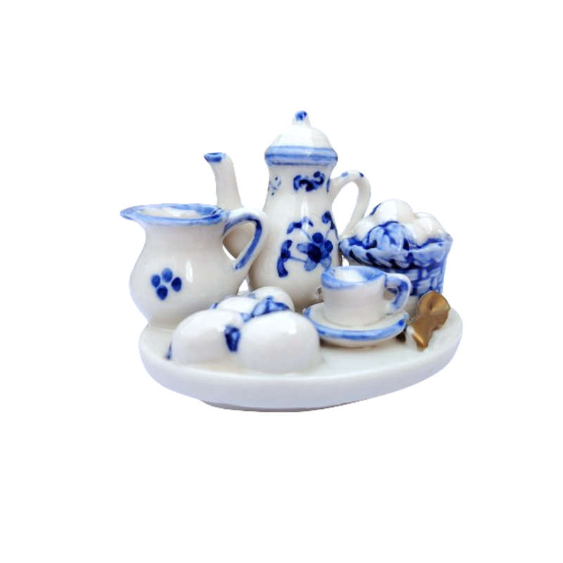 Cappadiamonte Italian porcelain Teapot with miniature Tea Set