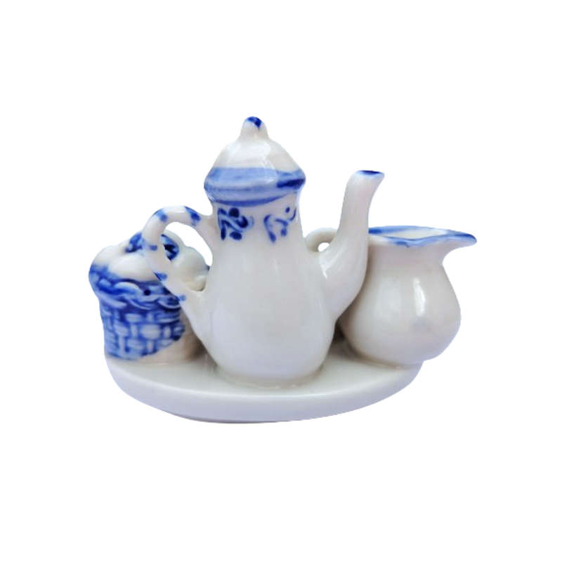 Cappadiamonte Italian porcelain Teapot with miniature Tea Set