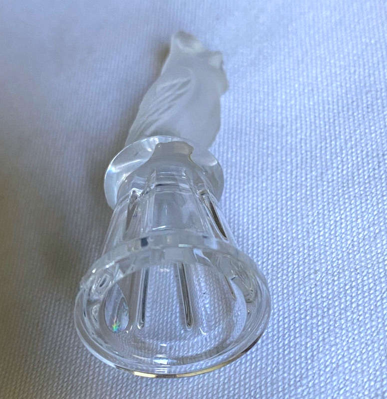 Swarovski Crystal Owl on a  Straight Sided Thimble