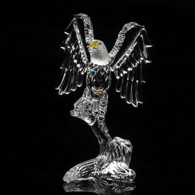 Retired Swarovski Crystal Bald Eagle 248003 Feathered Friends
