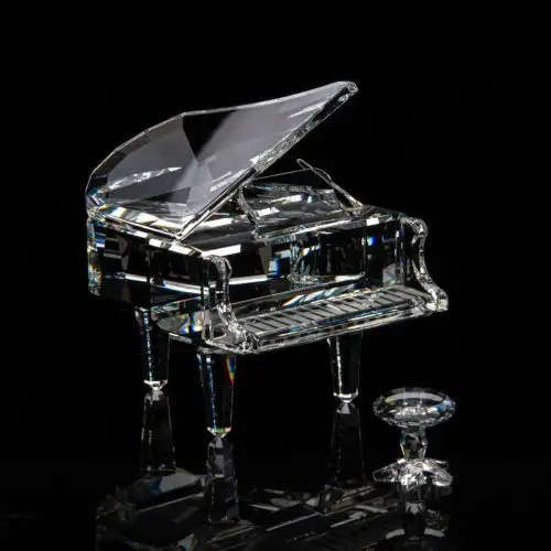 Swarovski Crystal Grand Piano and stool were part of the Crystal Melodies