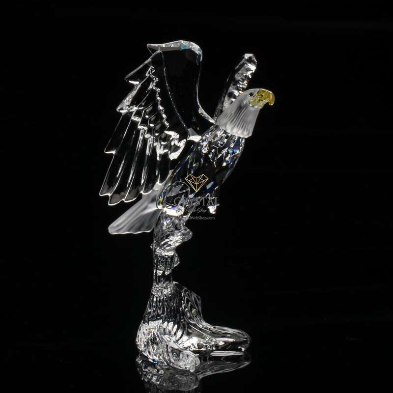 Retired Swarovski Crystal Bald Eagle 248003 Feathered Friends