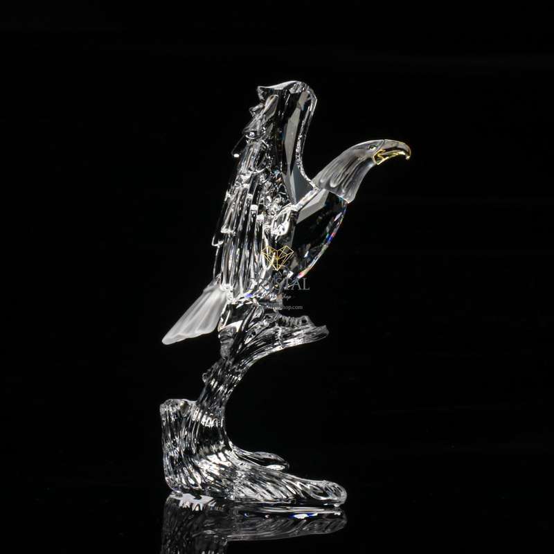 Retired Swarovski Crystal Bald Eagle 248003 Feathered Friends