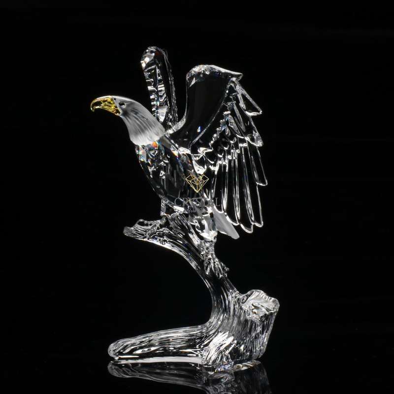 Retired Swarovski Crystal Bald Eagle 248003 Feathered Friends