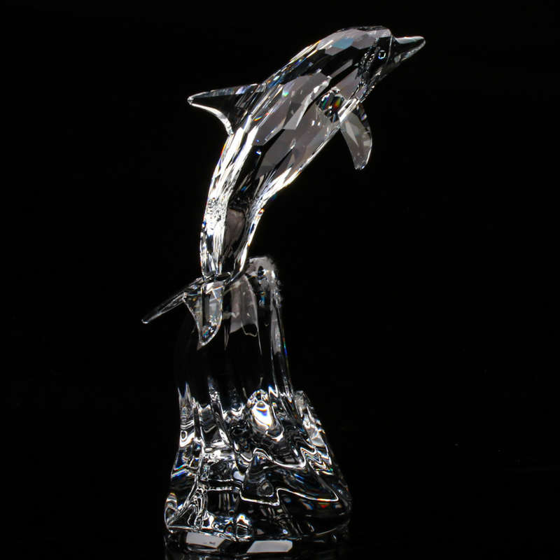 Swarovski Silver Crystal Maxi Dolphin 221628 Retired