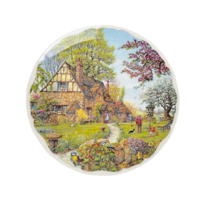 Royal Albert ceramic Wall Plate  Dream Cottages, Spring.
