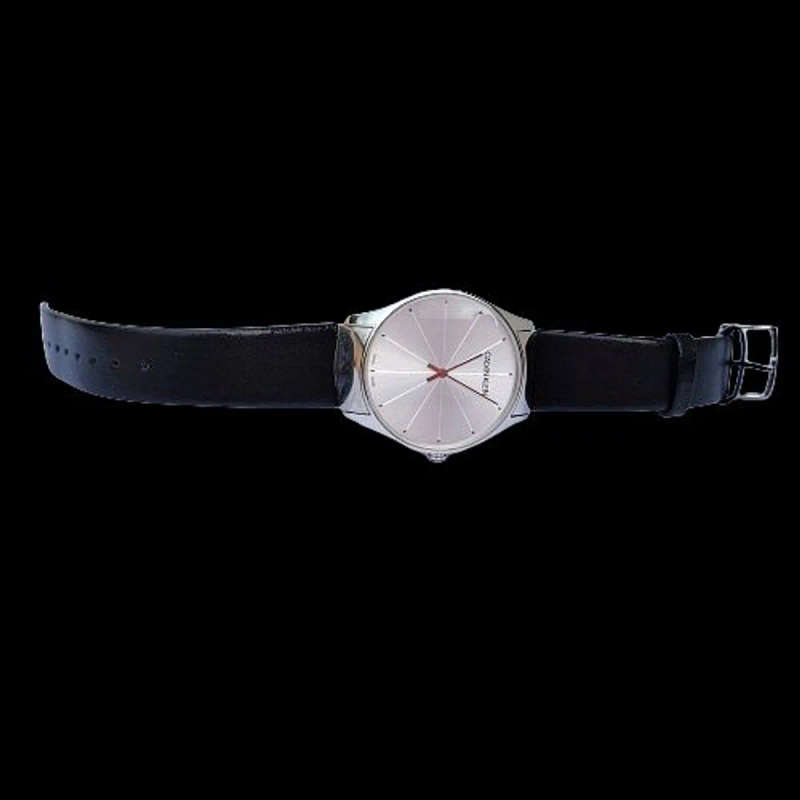 Calvin Klein Unisex Classic Watch 38MM Silver Leather K4D211C6