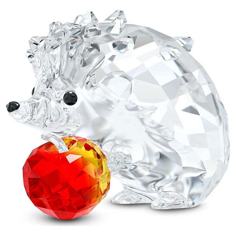 Swarovski Crystal Figurine Hedgehog with Apple