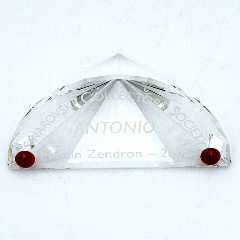 Swarovski Collectors Society Antonio Martin Zendron 2003 Crystal Paper Weight