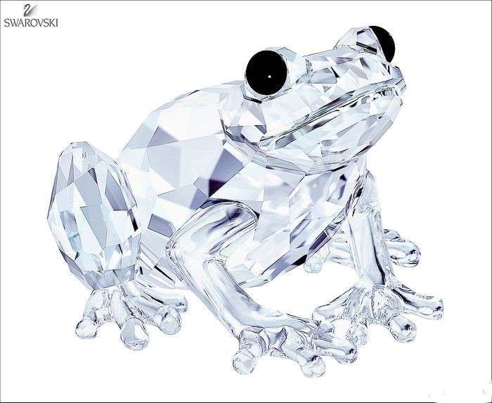 Swarovski Crystal Large Frog In the secret garden