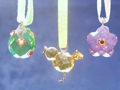 Swarovski Crystal Happy Easter Ornaments part of the Sweet and Tempting