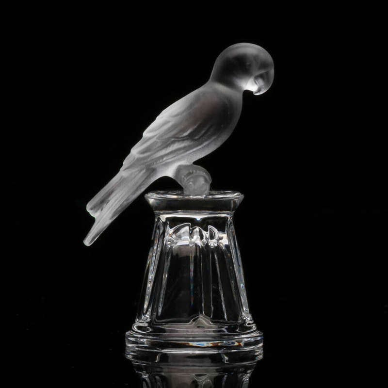 Swarovski Crystal Parrot on a Straight Sided Thimble