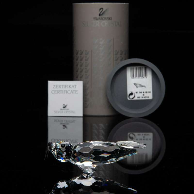 Swarovski Crystal Large Seal Black Whiskers Kingdom of Ice and Snow