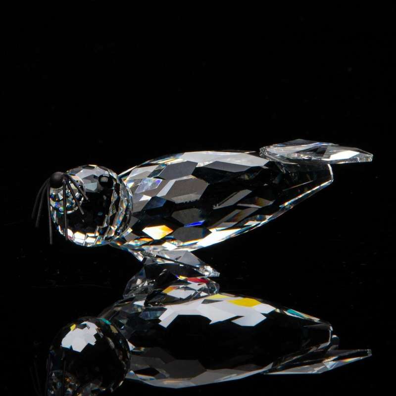 Swarovski Crystal Large Seal Black Whiskers Kingdom of Ice and Snow