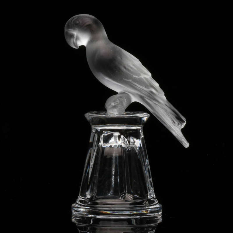 Swarovski Crystal Parrot on a Straight Sided Thimble