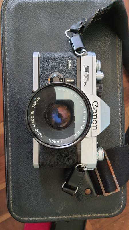 Canon FTB QL Camera with accessories