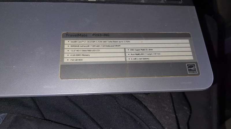 Acer i7 3rd Gen Laptop(Screen brightness very low)