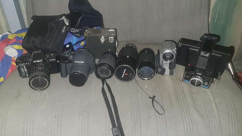 Bunch of old cameras