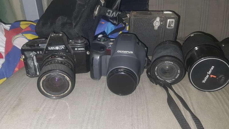 Bunch of old cameras