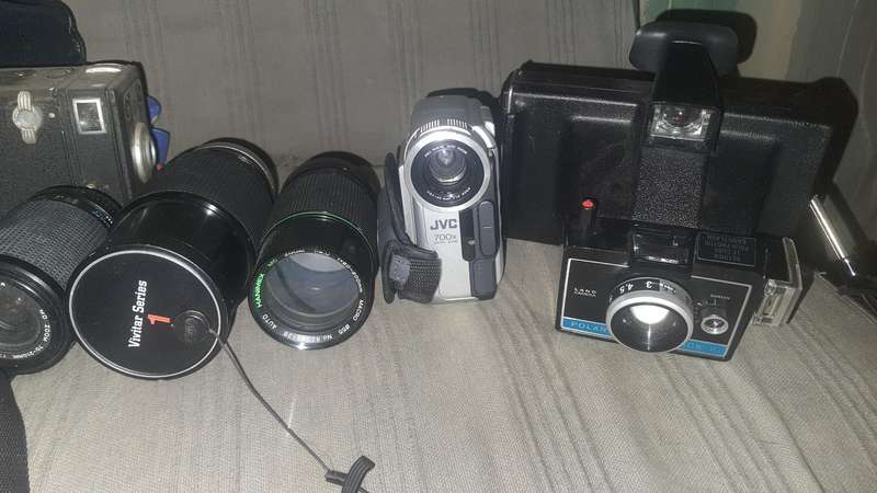 Bunch of old cameras