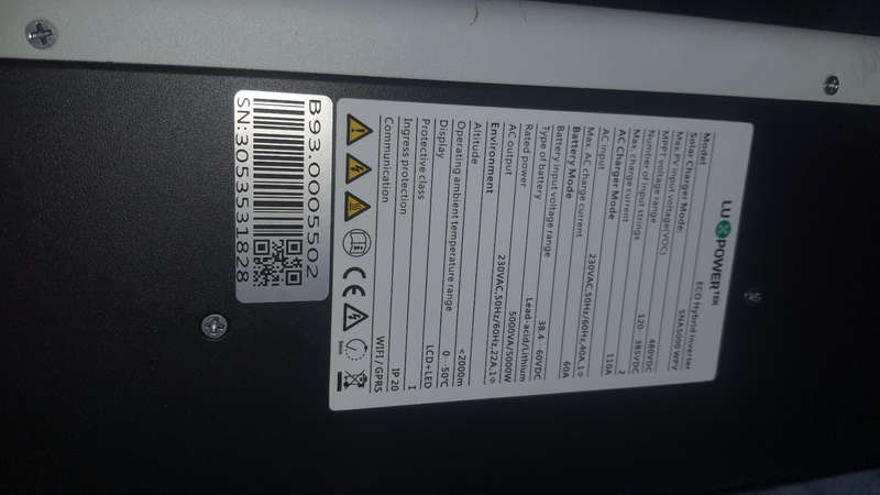 LuxpowerTek UPS Inverter 5kw (Not sure if working)