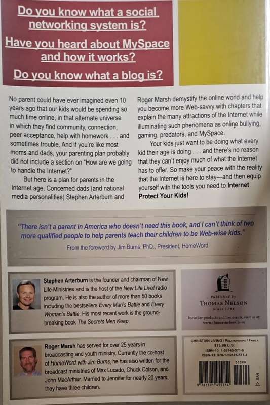 Book - Internet, Protect your Kids - Stephen Arterburn & Roger Marsh