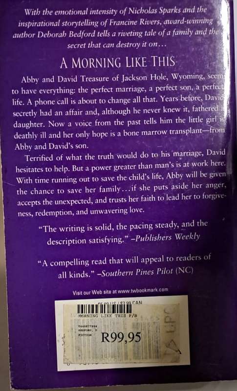 Book - A morning like this. - Deborah Bedford