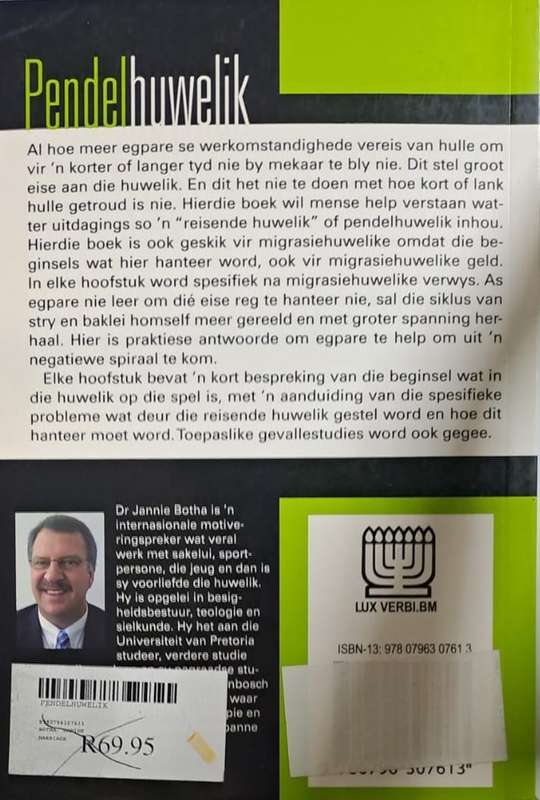 Book - Pendel huwelik - Dr. Jannie Botha