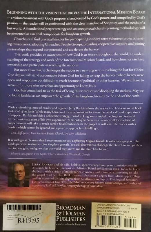 Book - To the ends of the earth. - Jerry Rankin