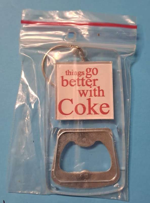 Coke - Coca Cola 1 x Keyring & Opener New