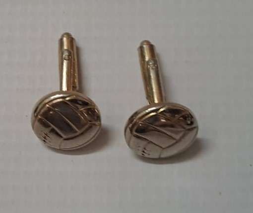 Cufflinks - Soccer Ball Silver color.