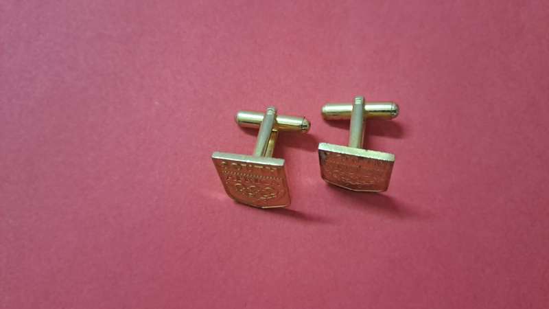 Cufflinks - Olympic Gold color.