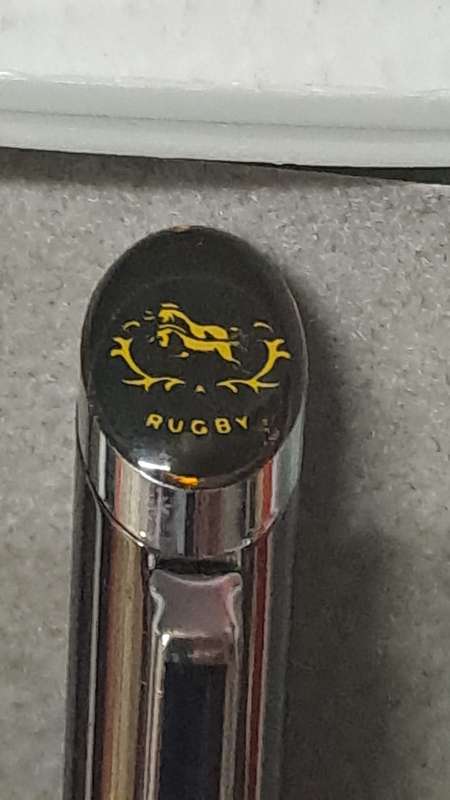 South African Pens 1 x Collectable Natal Rugby Pen. No Ink. + display box (metal/black)