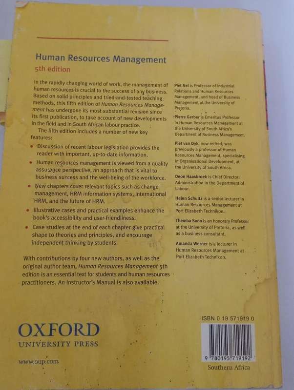 Book - PS Nel, PD Gerber...... - Human Resources Management.