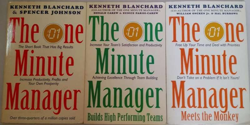 Book - Kenneth Blanchard - 3 x The one minute manager.