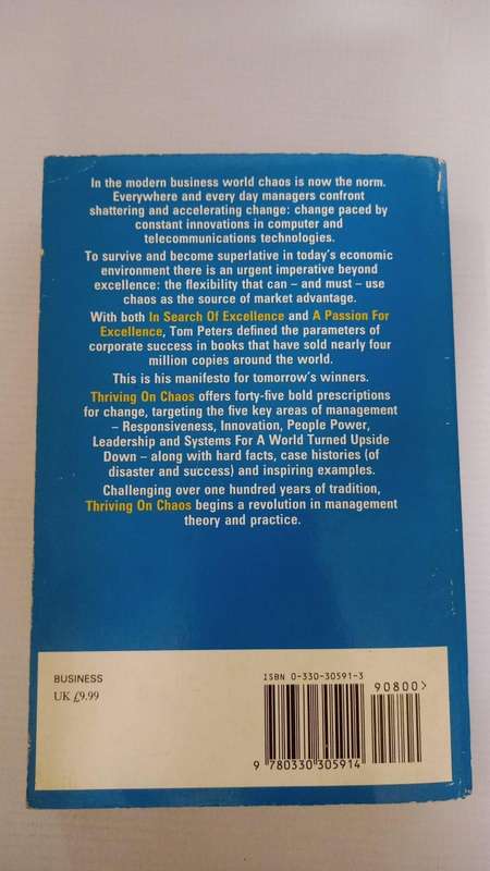 Book - Tom Peters - Thriving on Chaos.