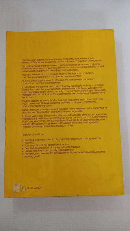 Book - Ray Wild - Production and Operations Management.
