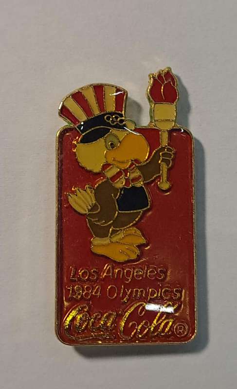 Coke - Coca Cola 1 x Coca-Cola Pin 1984 Los Angeles Olympics.